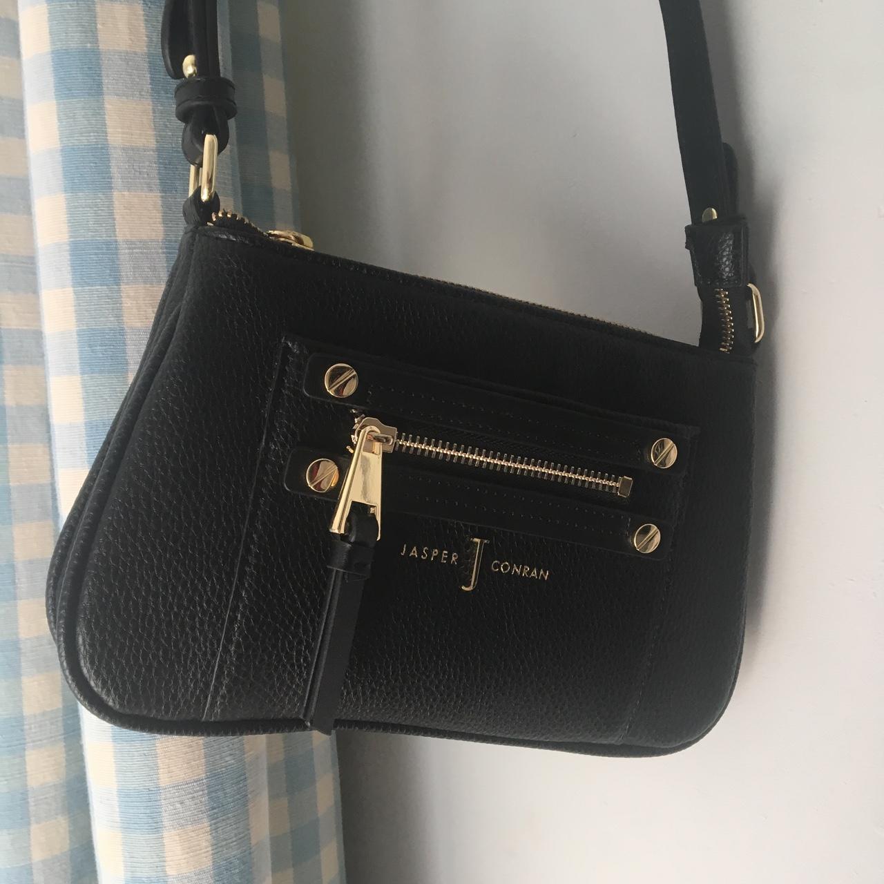 WOMENS JASPER CONRAN Red Leather Tote Handbag Shoulder Bag Twist Turn Lock  £22.00 - PicClick UK