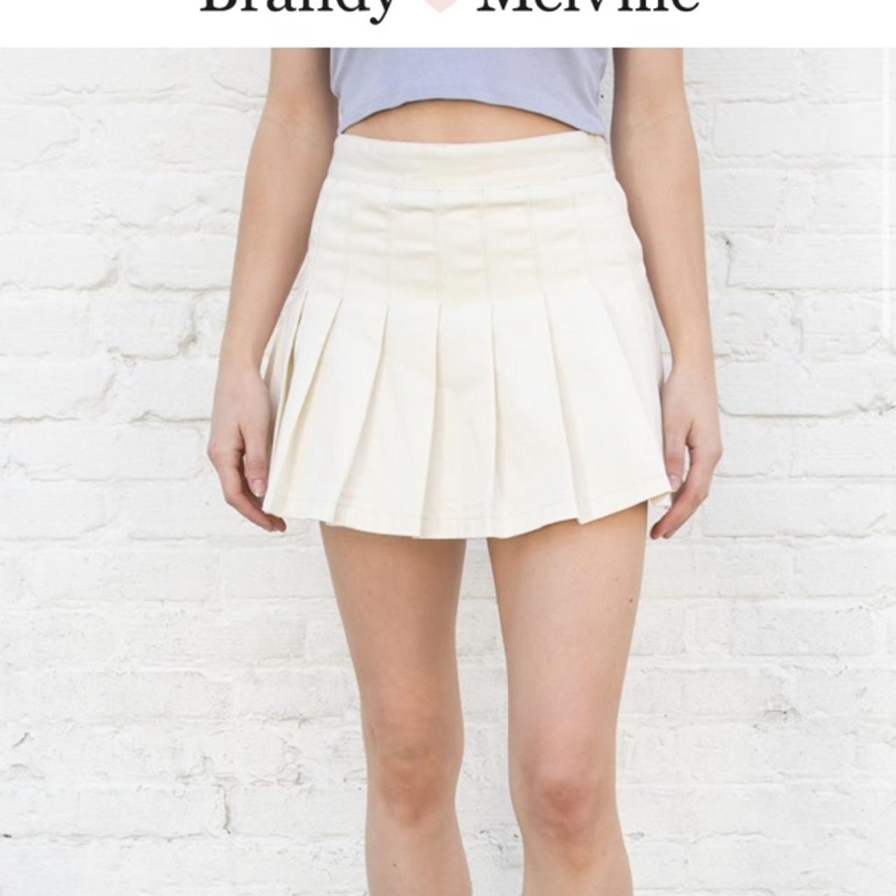 brandy beige skirt worn once size M brandy y2k... Depop
