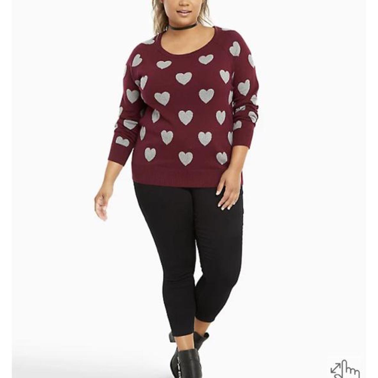 torrid heart sweater