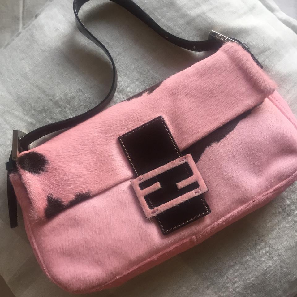 Vintage Fendi baguette! Black neoprene with silver - Depop