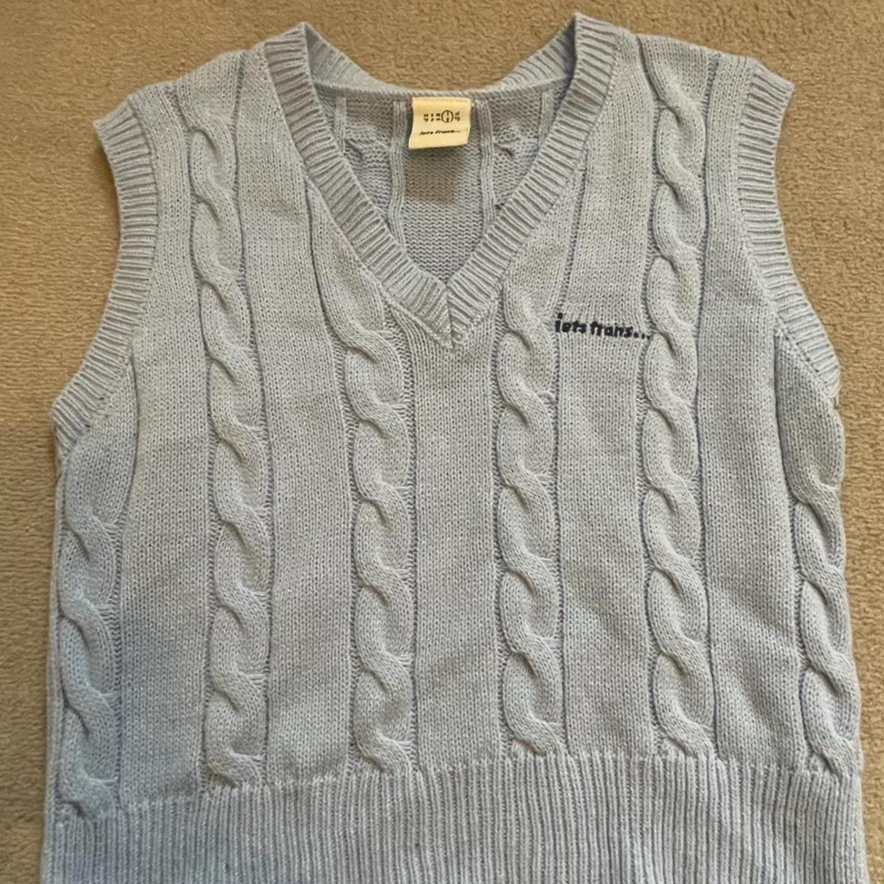 cute iets frans sweater vest perfect for summer cute... - Depop