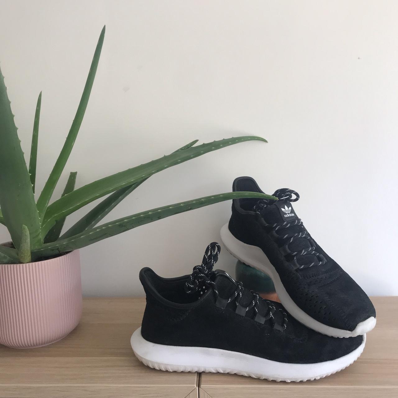 Adidas tubular black suede Men s uk 8.5 Have been Depop