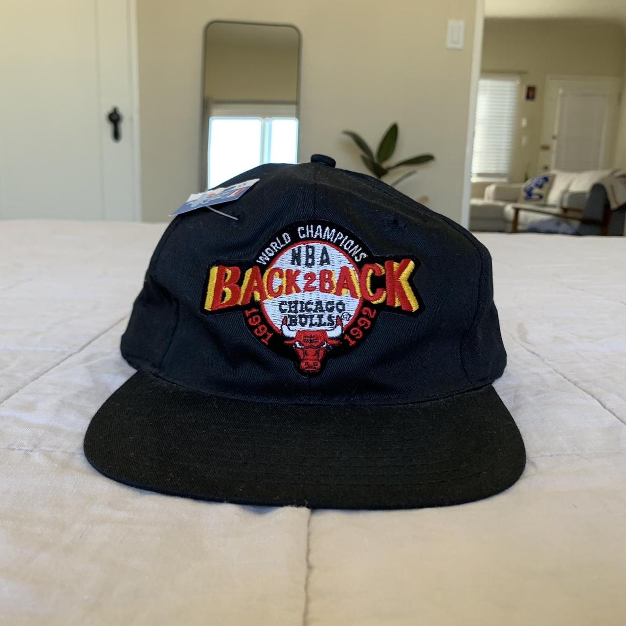 Vintage 1992 Chicago Bulls Championship Black Snapback Hat