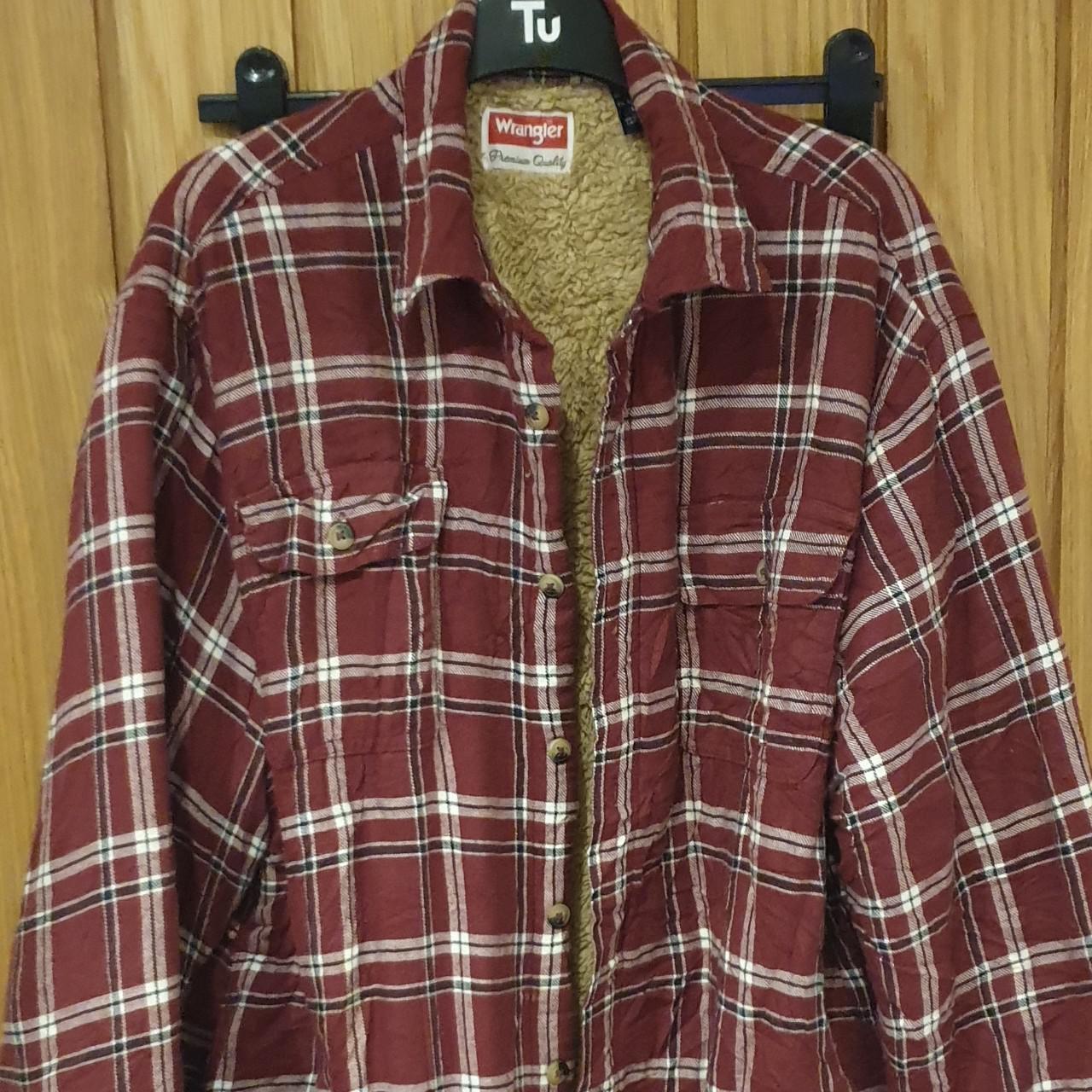 wrangler lined flannel shirts