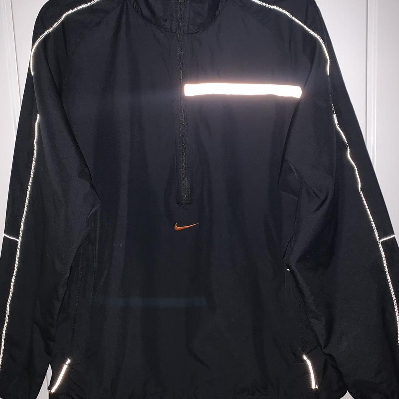 Vintage black Nike zip up wind breaker Size... - Depop