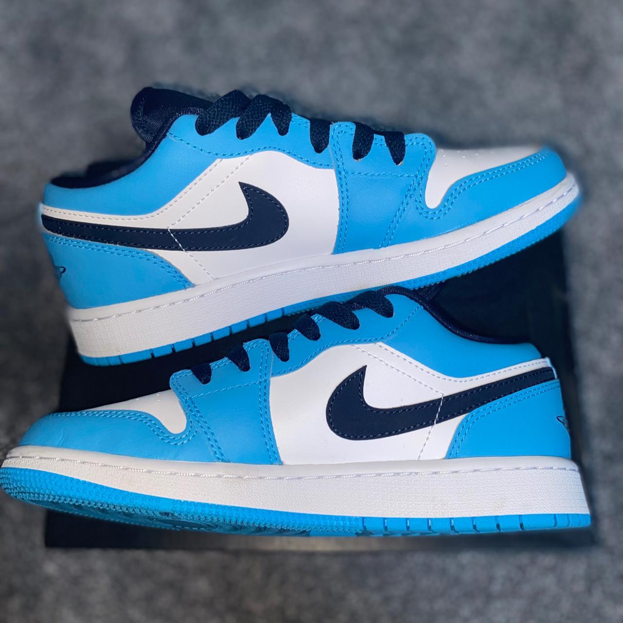 Air Jordan 1 Low - UNC Blue Worn Once Excellent... - Depop