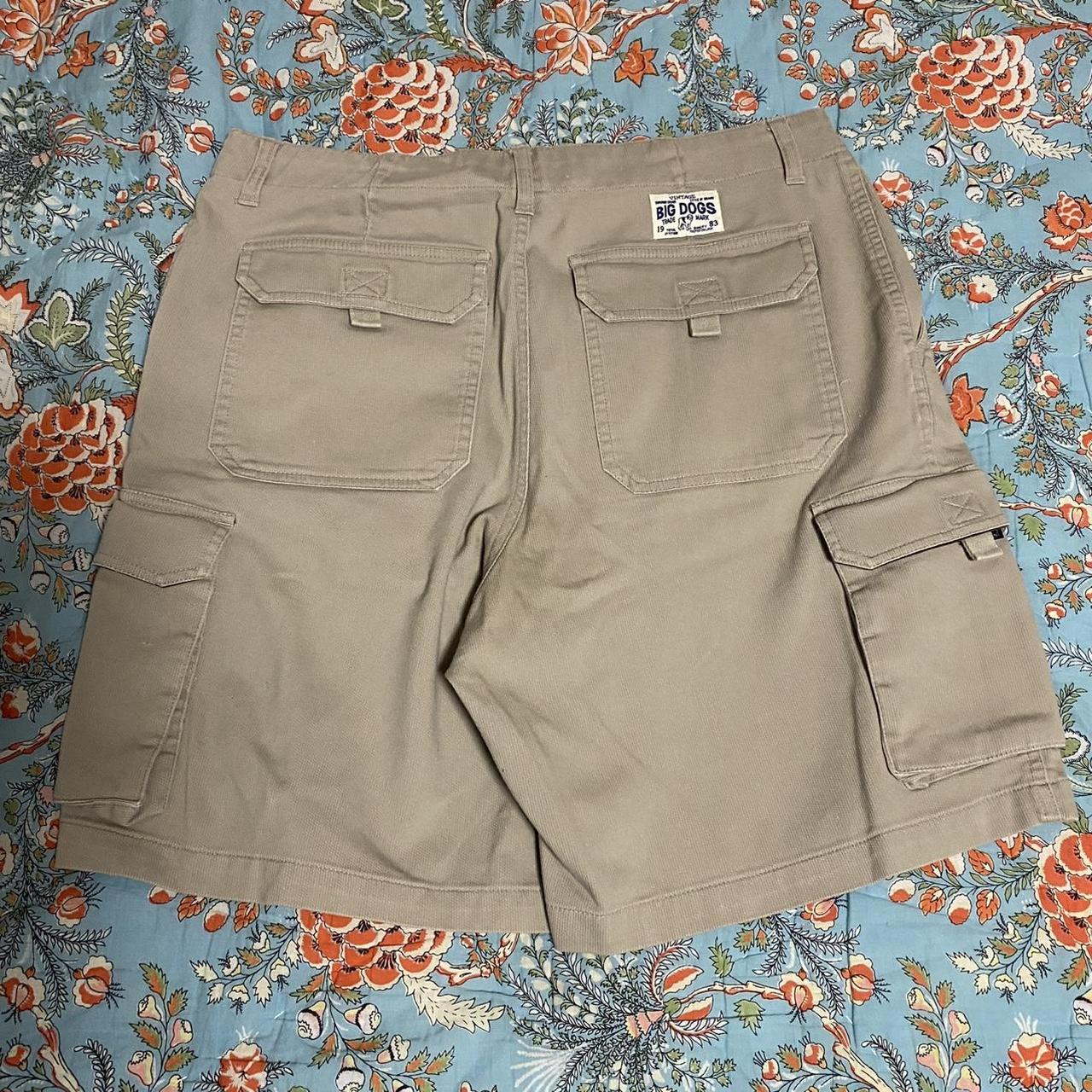 American Vintage Men's Cream and Tan Shorts | Depop