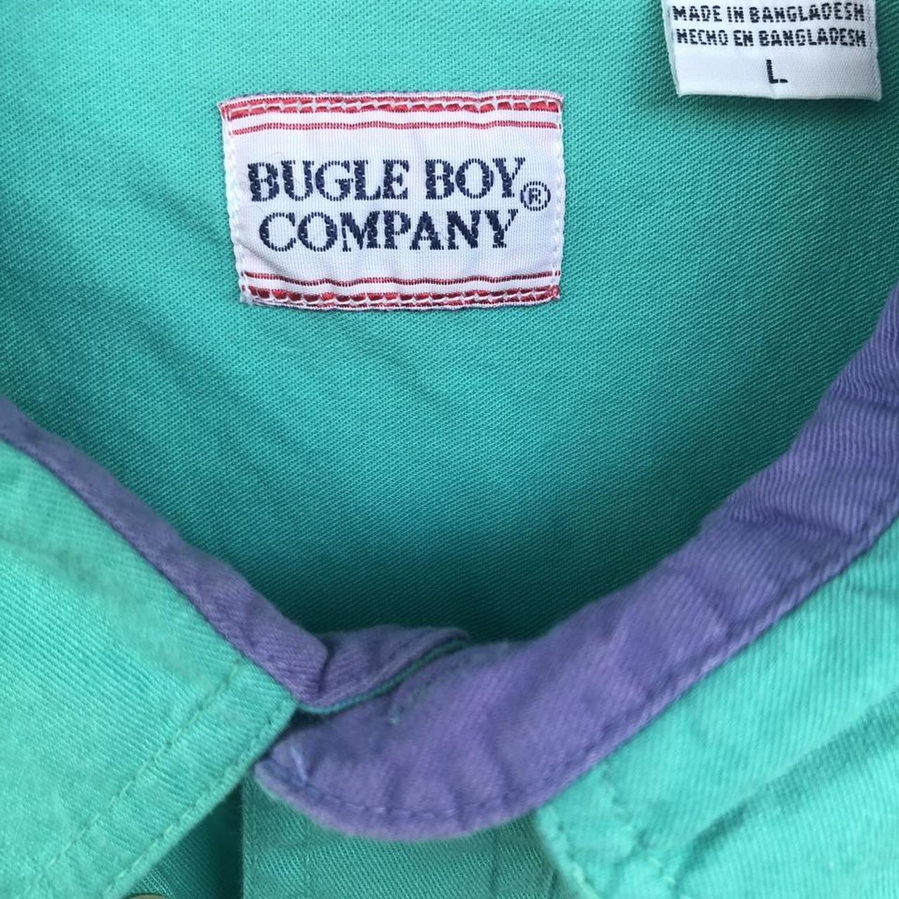 Bugle Boy Vintage 90s Green Short Sleeve Men’s... Depop