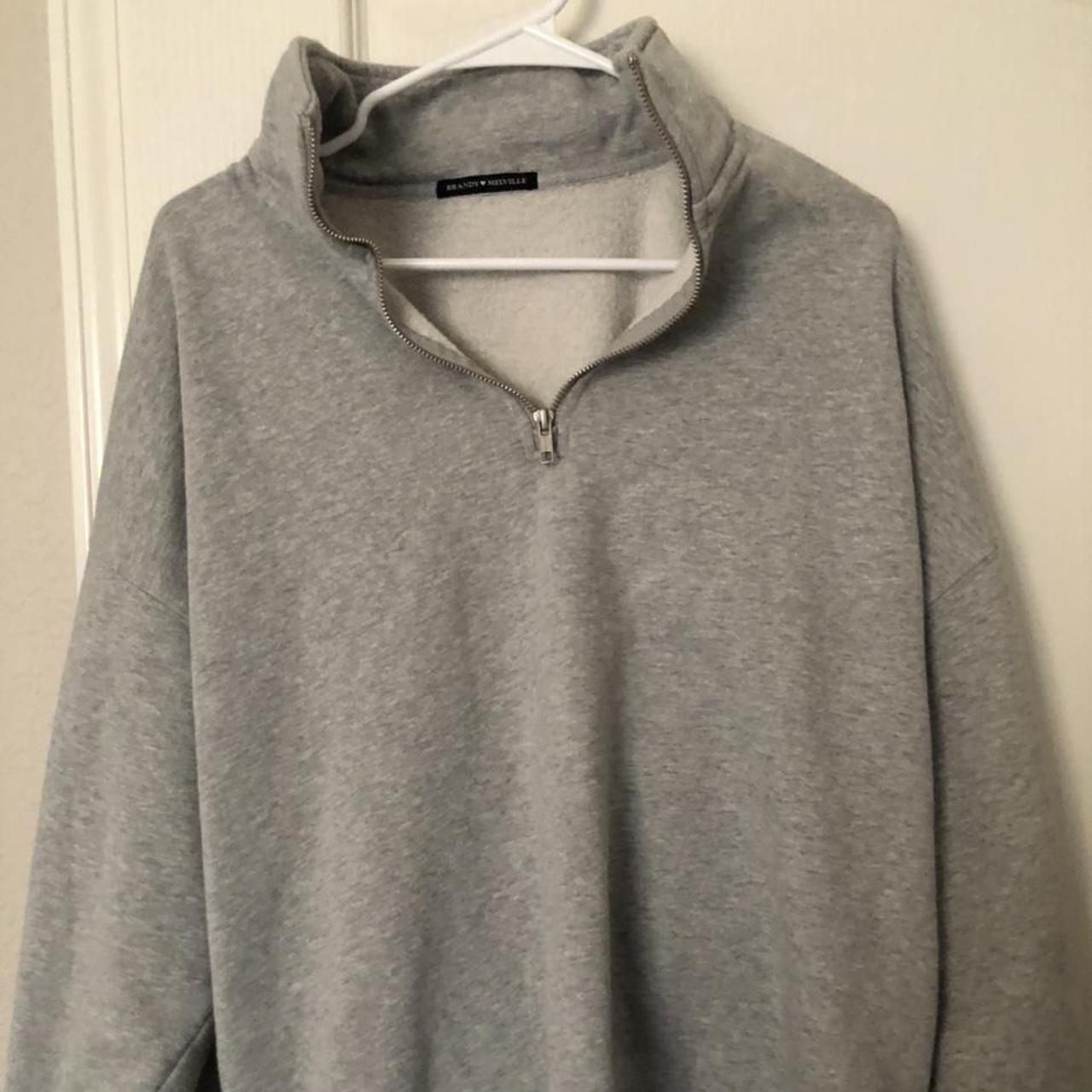 Brandy Melville Women's Grey Sweatshirt | Depop