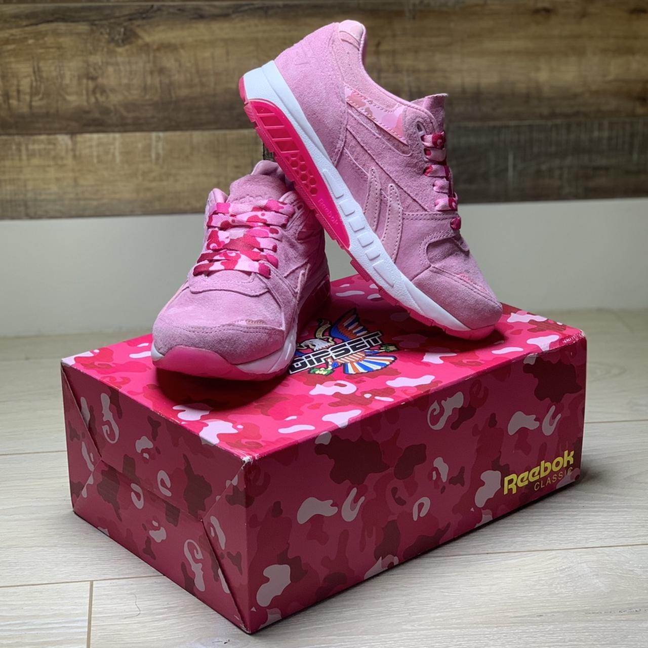 Reebok Women's Pink and White Trainers