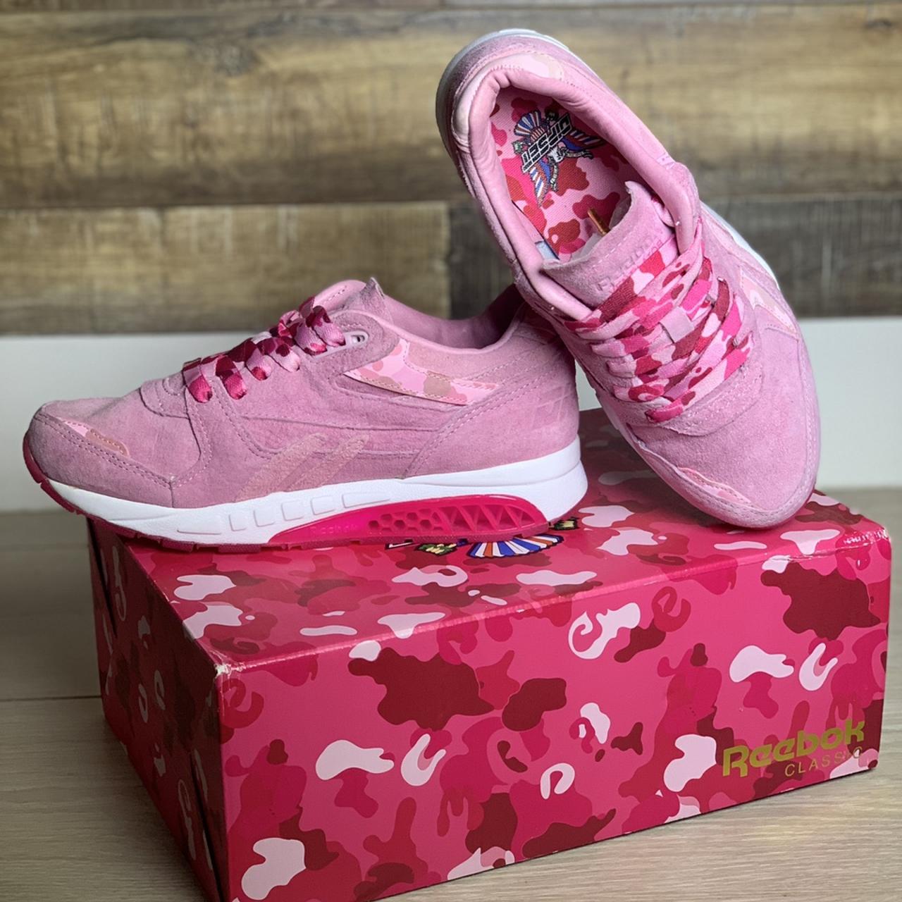 Reebok Women's Pink and White Trainers (4)