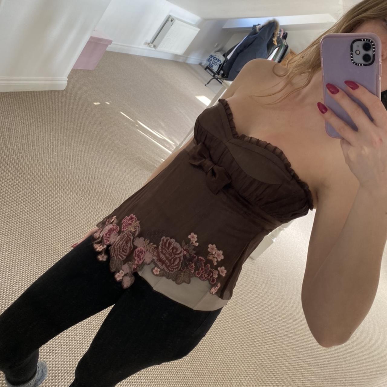 Karen Millen Corset Top size 10 Gorgeous double... - Depop