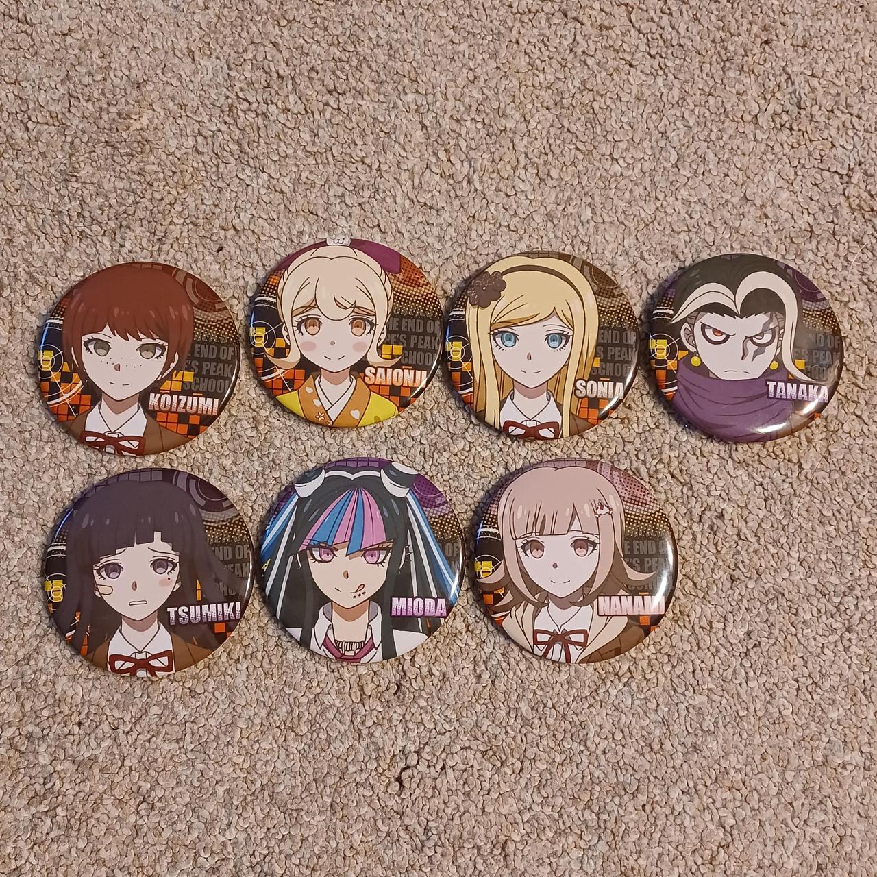 Danganronpa NOT official buttons Ibuki Mioda, Mikan... - Depop