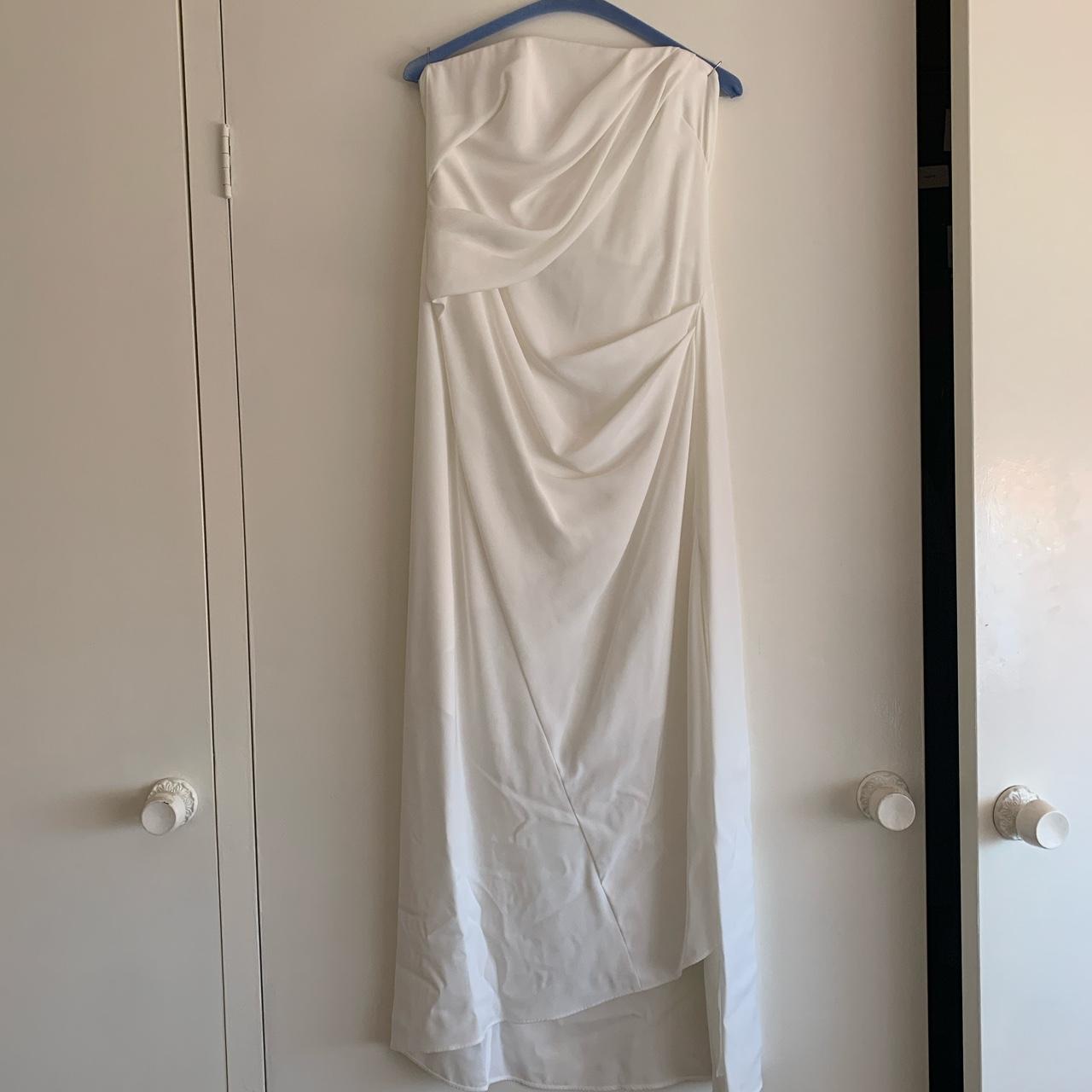 Significant other white strapless dress. Size 12 but... - Depop