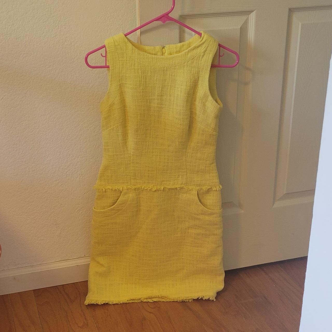 yellow mod dress