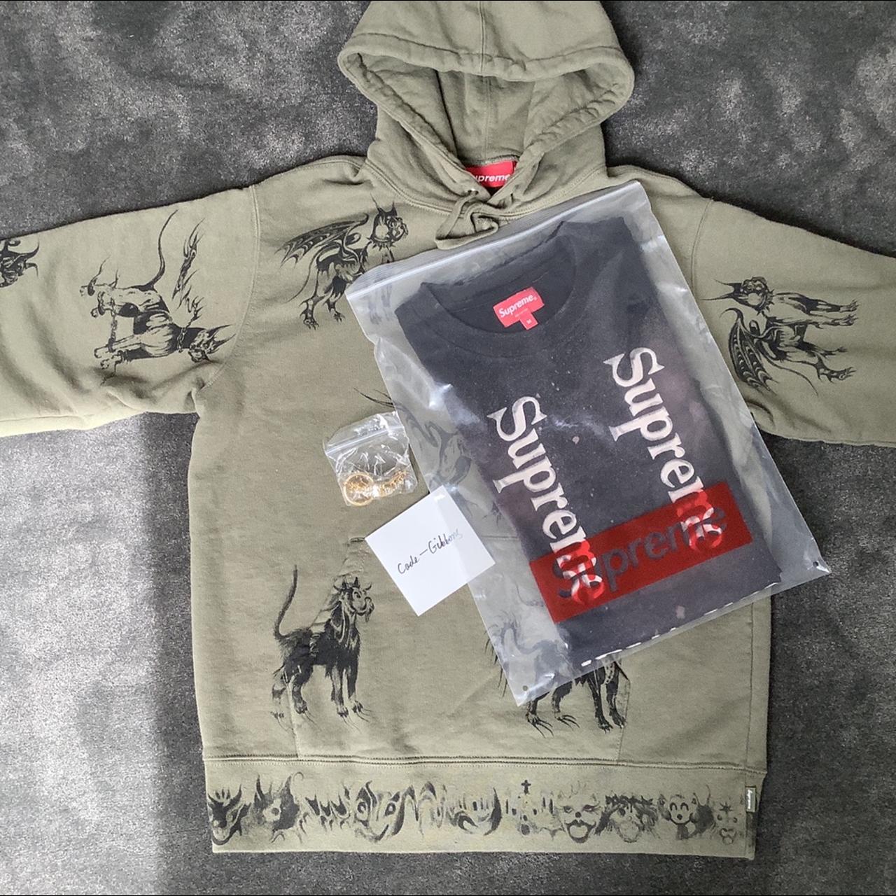 New Supreme Animal hoodie SS20 Light olive 100