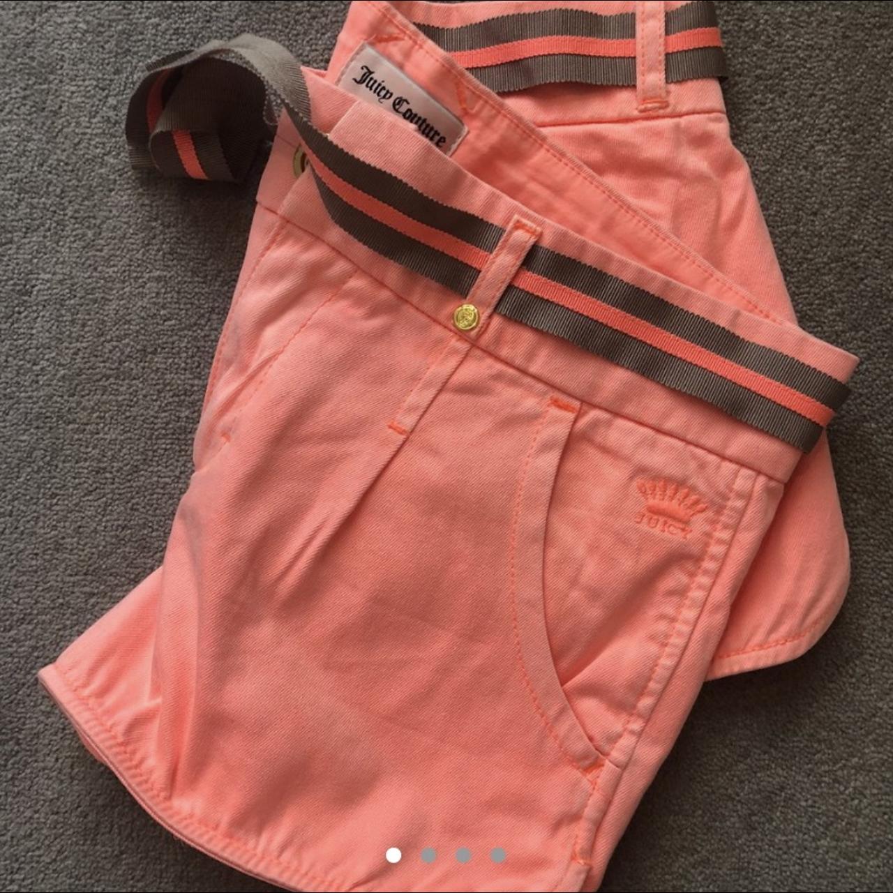 Juicy couture shorts 🩳 Peachy/ flamingo pink and... - Depop