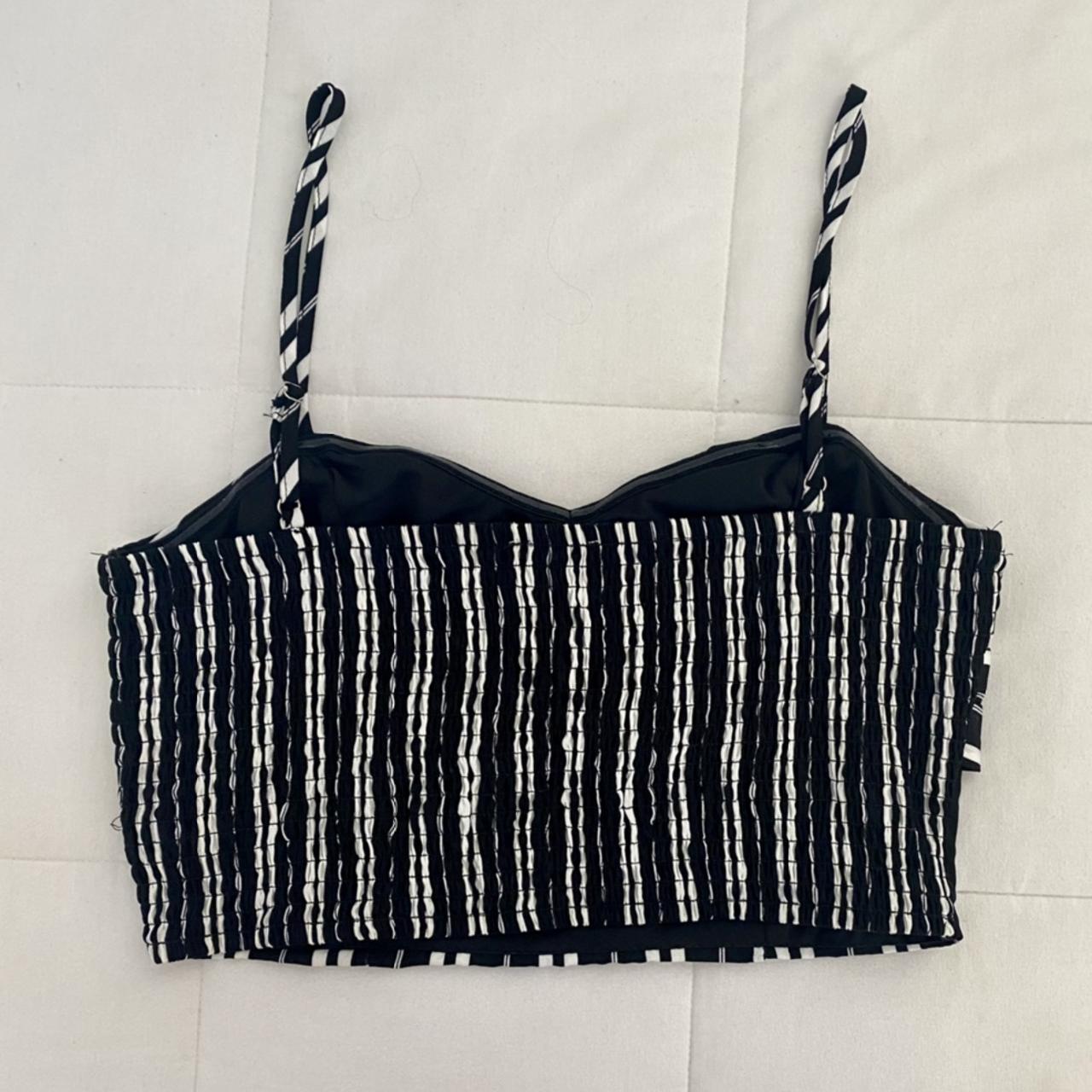 Super Cute Charlotte Russe Black And White Top Depop