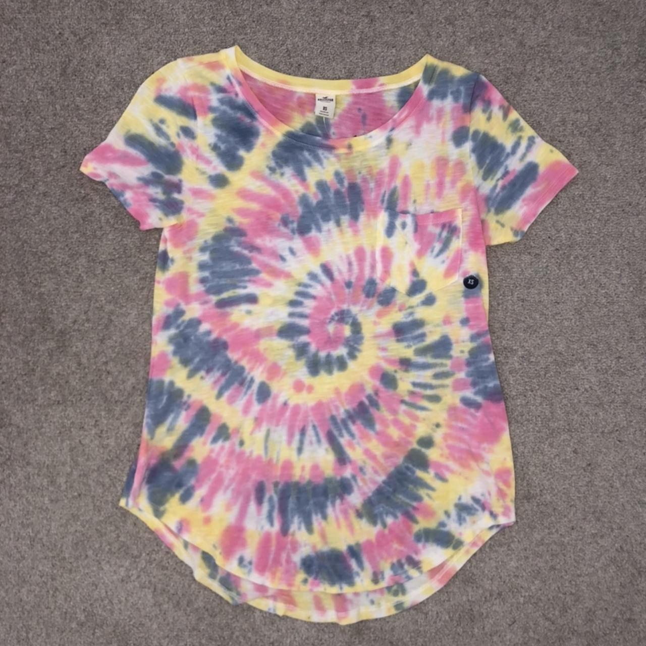 Hollister tie clearance dye t shirt