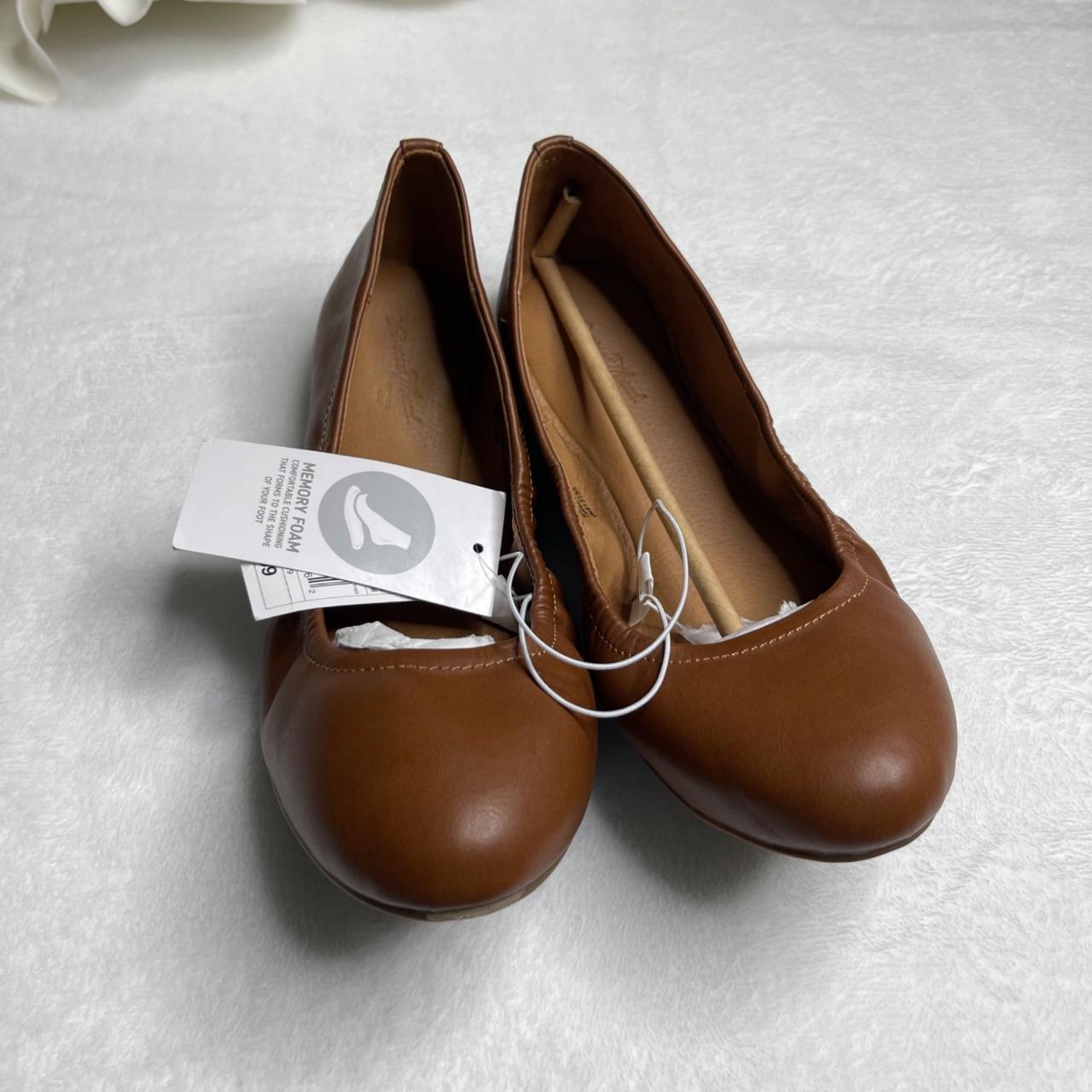 Cognac discount ballet flats