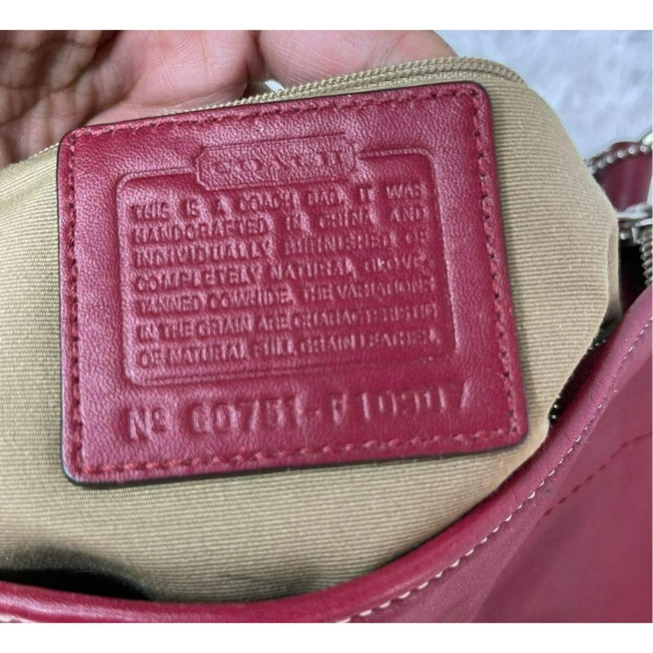 Vintage Coach Red Leather Bag Beautiful deep red... Depop