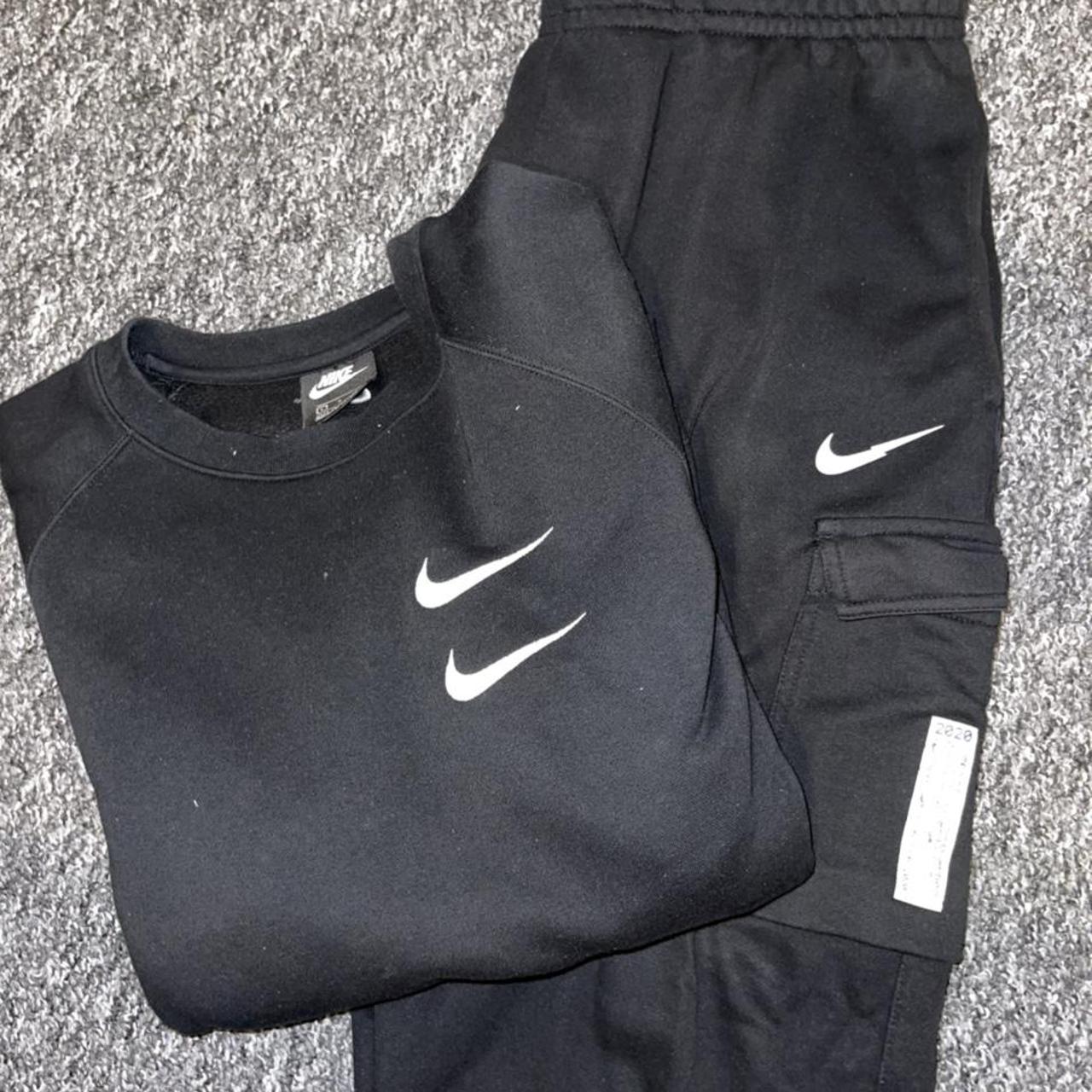 Nike swoosh tracksuit Depop