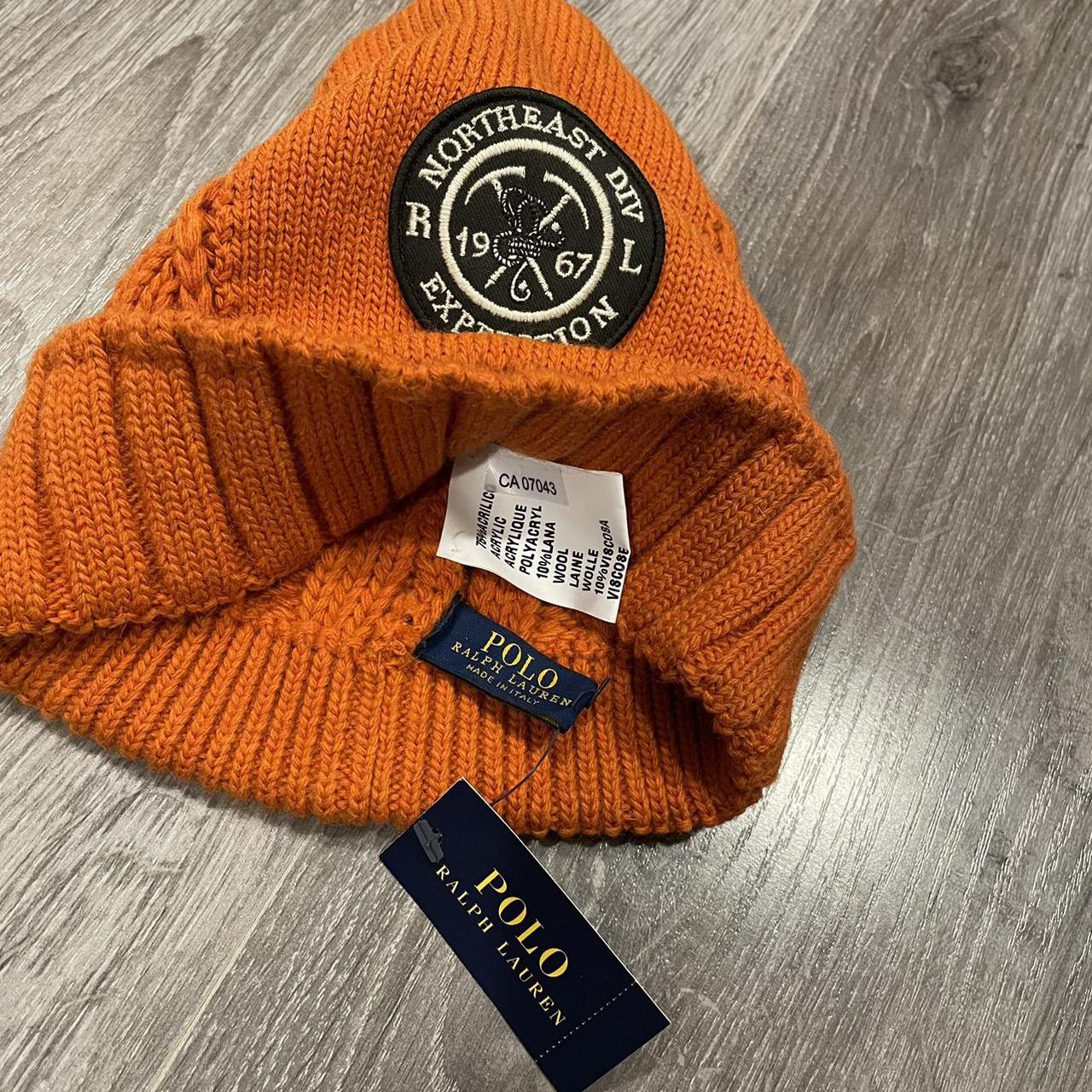 orange polo beanie