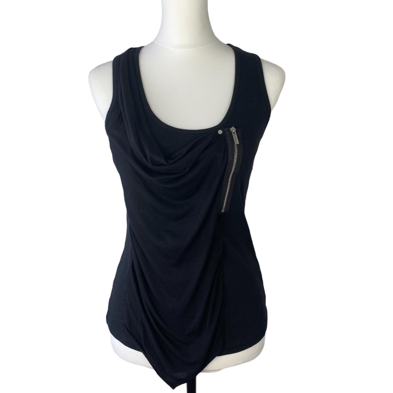 Karen Millen Black Sleeveless Tank Vest Top Size... - Depop