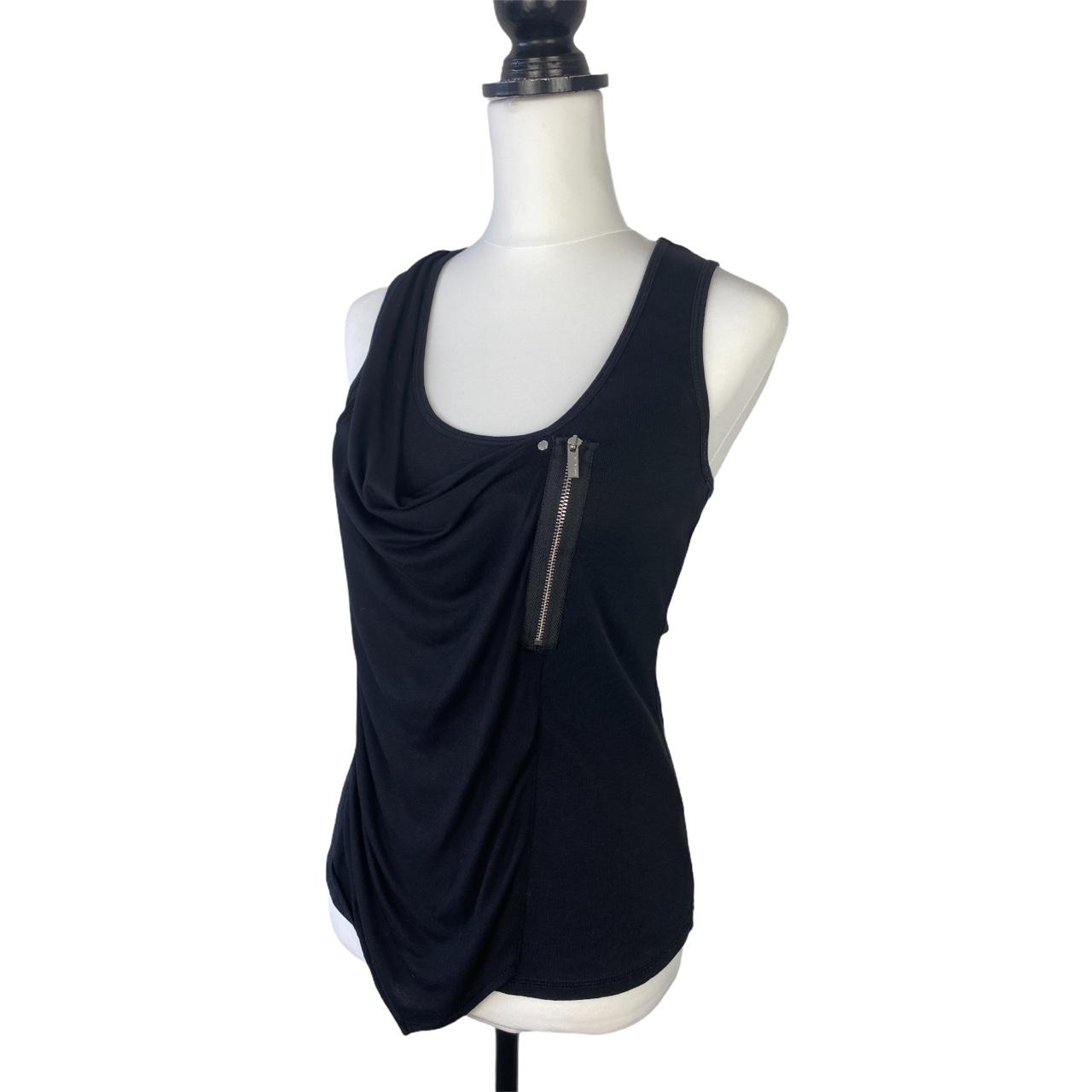 Karen Millen Black Sleeveless Tank Vest Top Size... - Depop