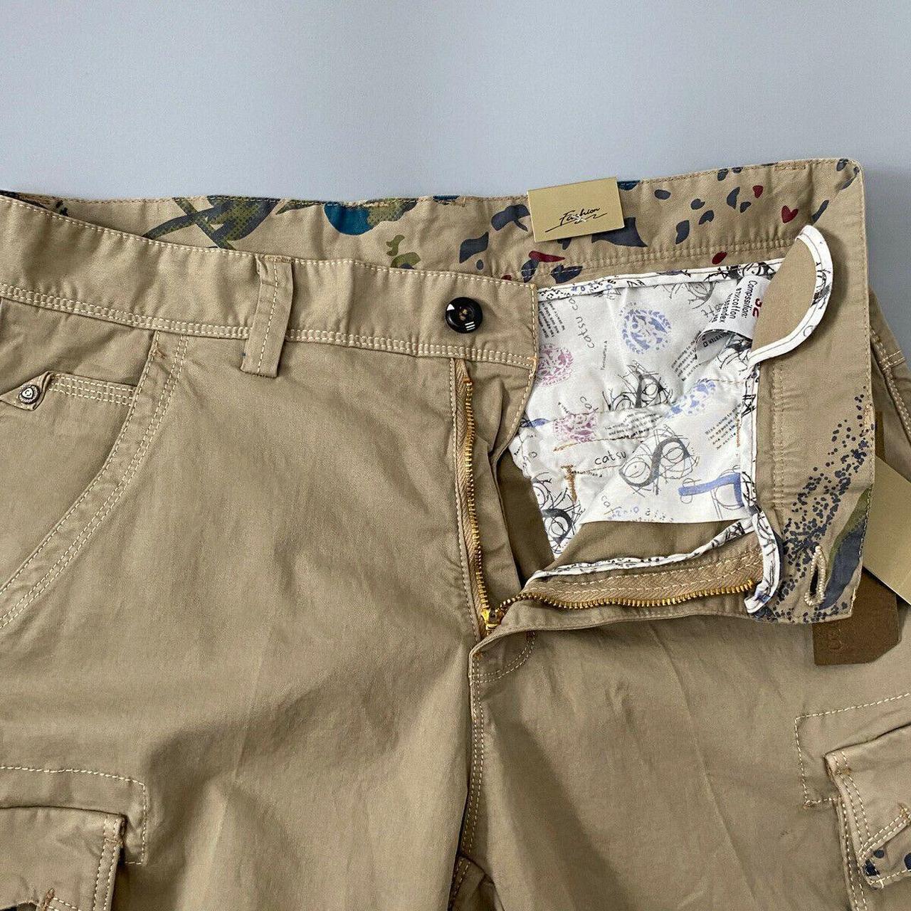 SanMarco Mens Camel Cargo Shorts Size 32 Relax New.... - Depop