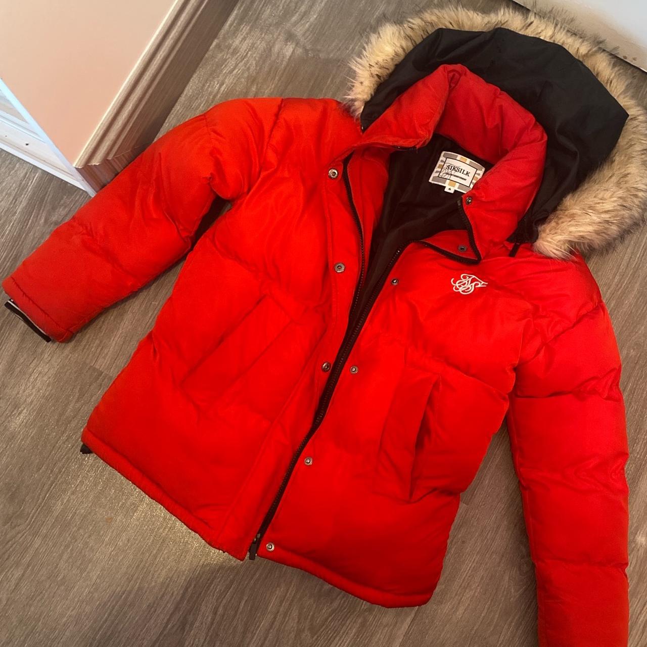 River Island Red faux fur trim hooded puffer coat  Red faux fur, What to  wear today, Mens outdoor jackets