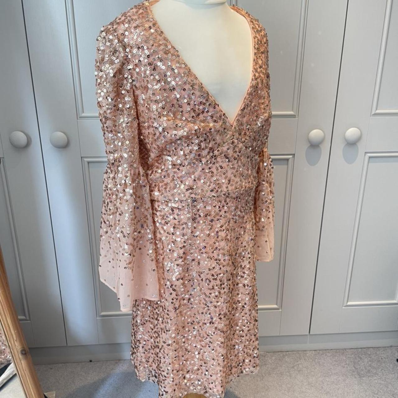 French connection hotsell pink sequin dress