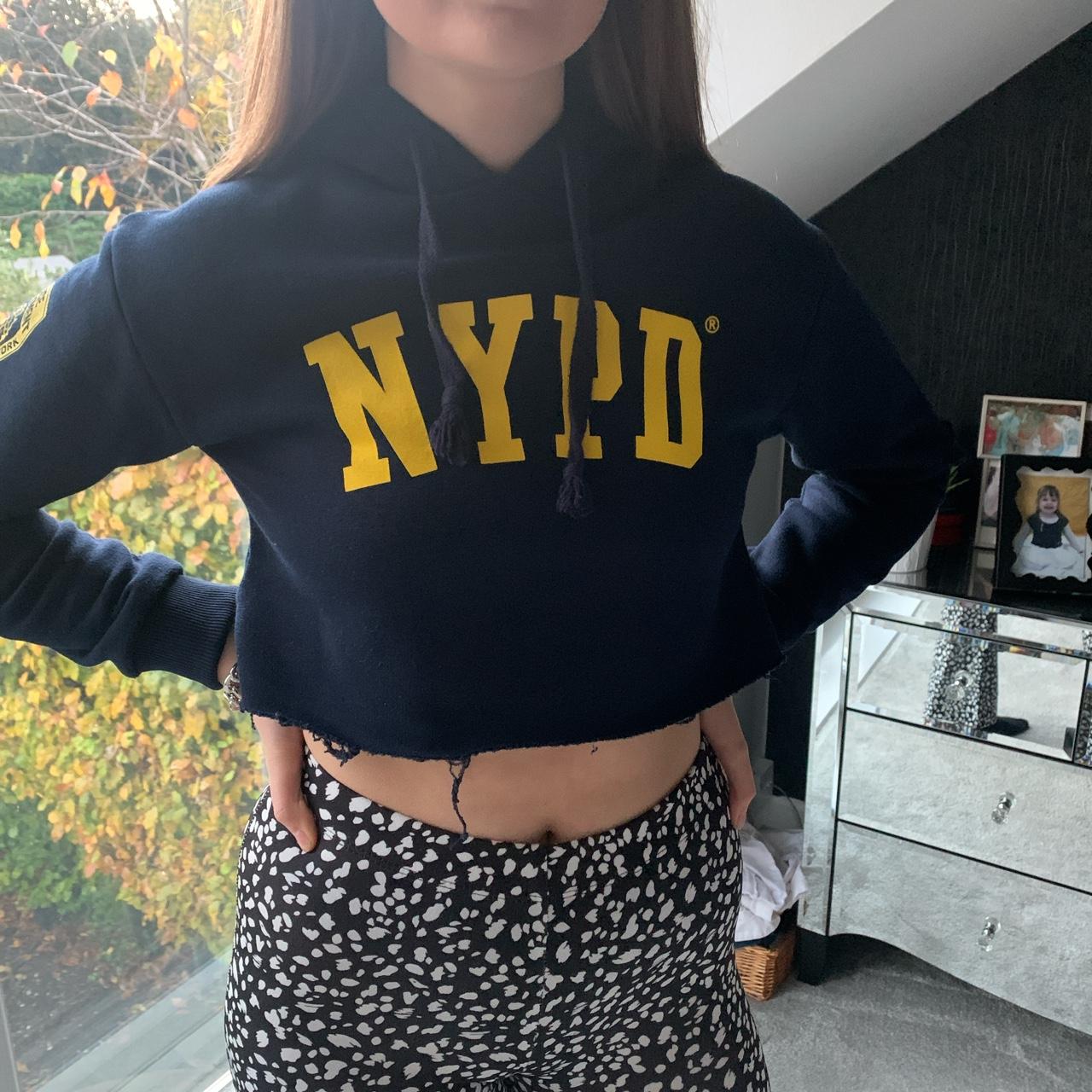 Topshop Nypd Hoodie NYPD Shield Hooded Sweatshirt Navy – 9/11