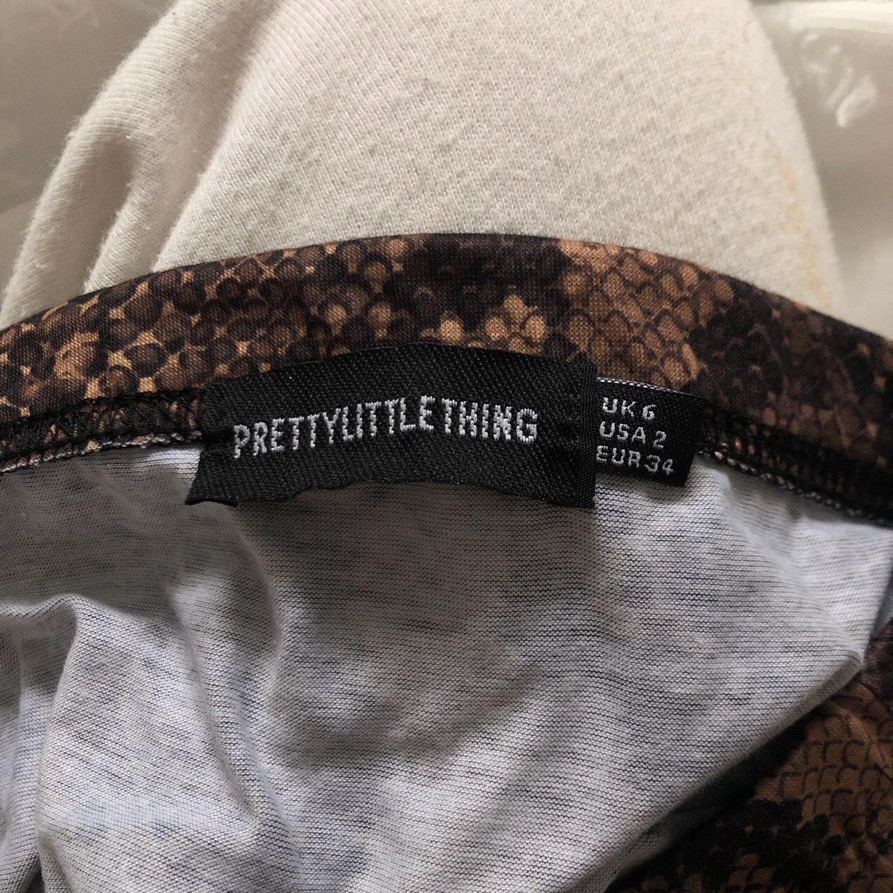 PLT, brown snake skin skirt! size 6. passed on... Depop