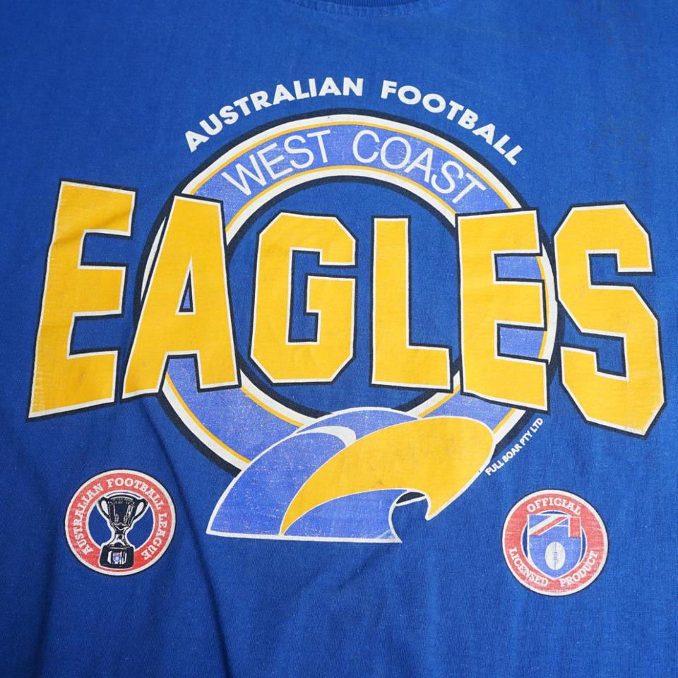West Coast Eagles BNWT Generous Sizes AFL Heritage Retro Tee Shirt 