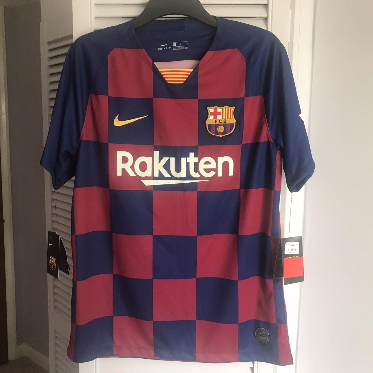 Barcelona 2019-20 Home Football Shirt Large Nike... - Depop