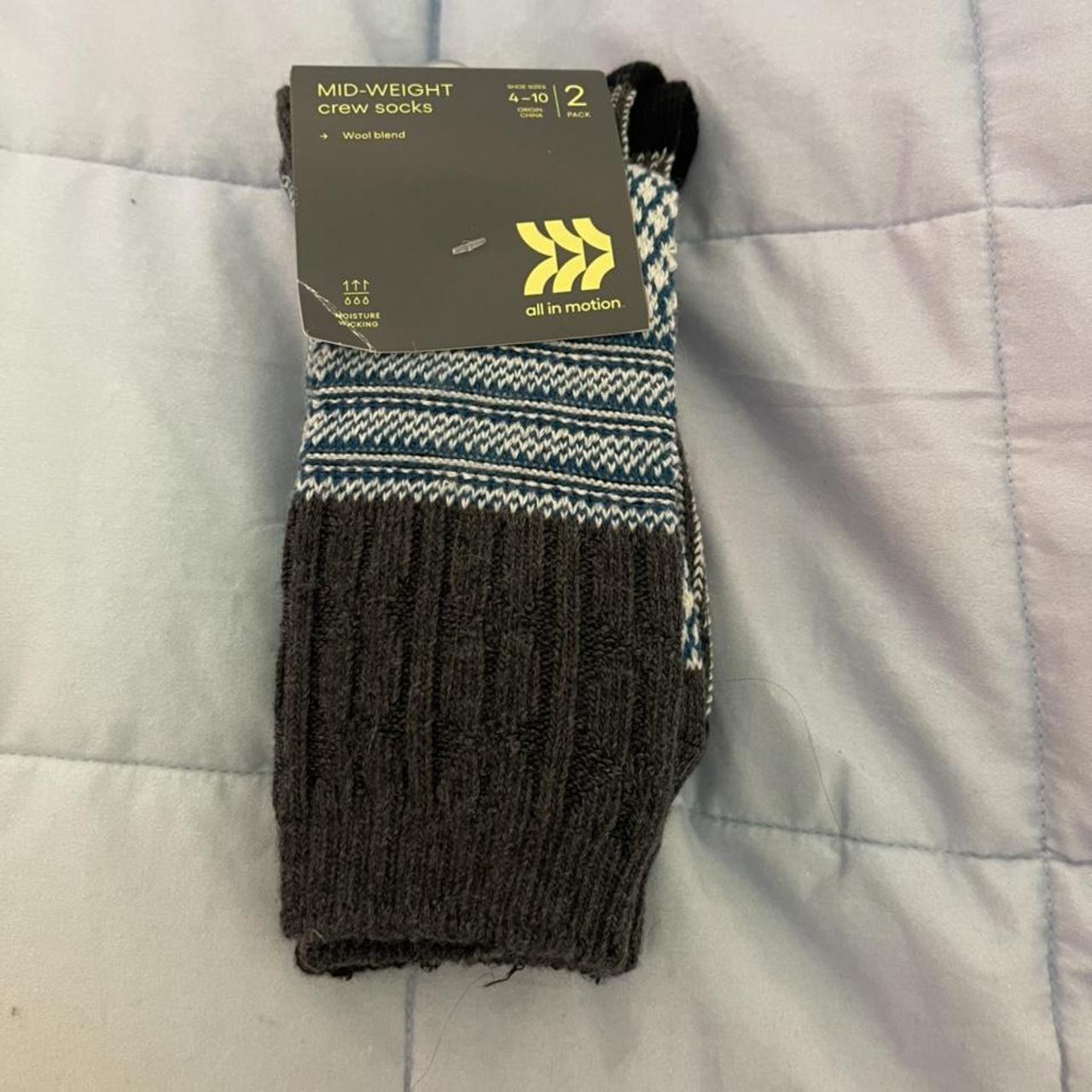 All in Motion (Target) will blend crew socks 2 pack... Depop