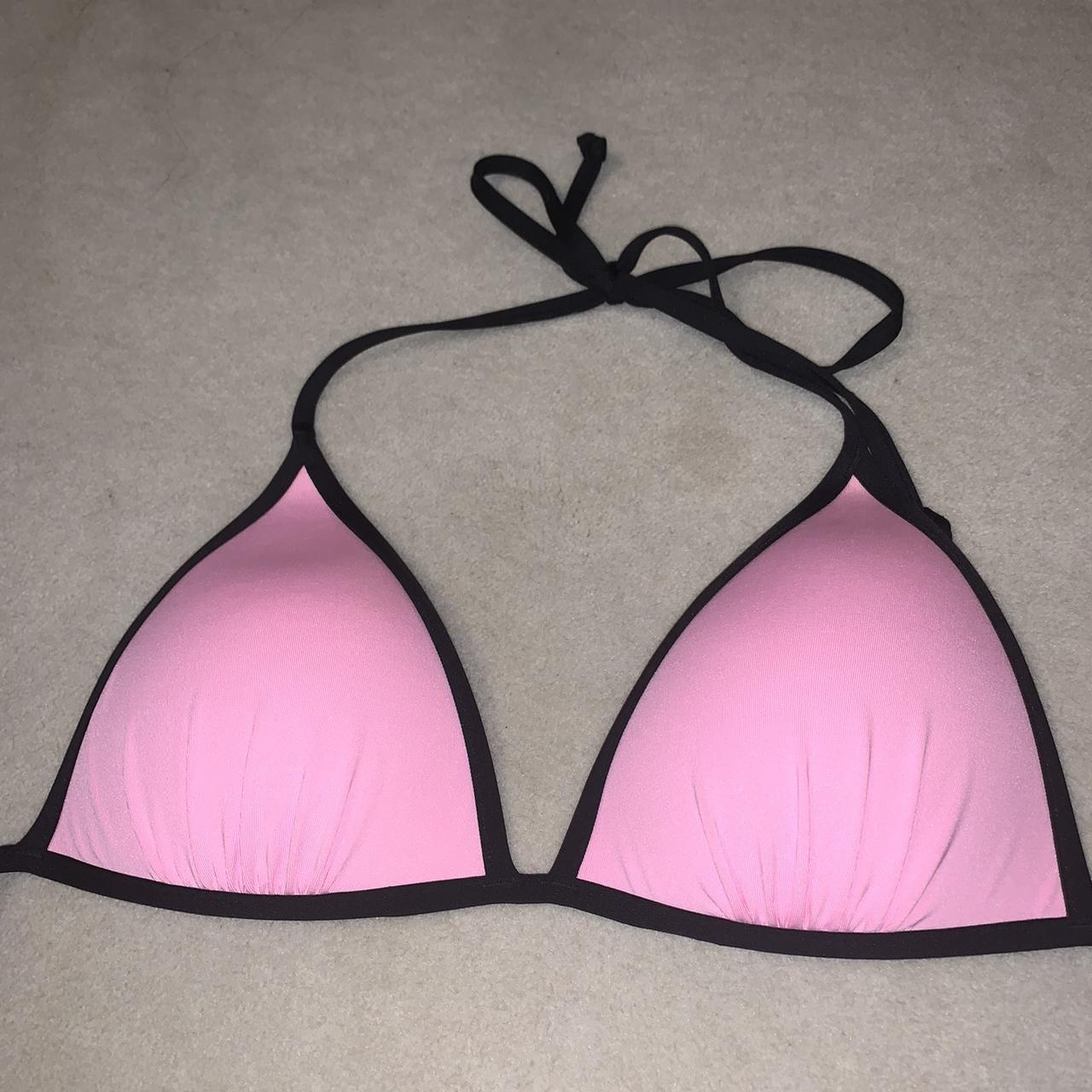 Pink bikini with black on sale outline