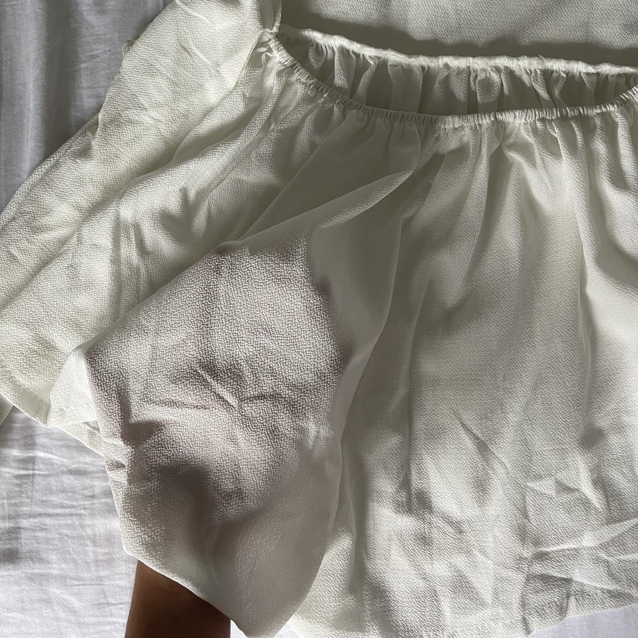 white tie-back romper this romper is so perfect for... - Depop