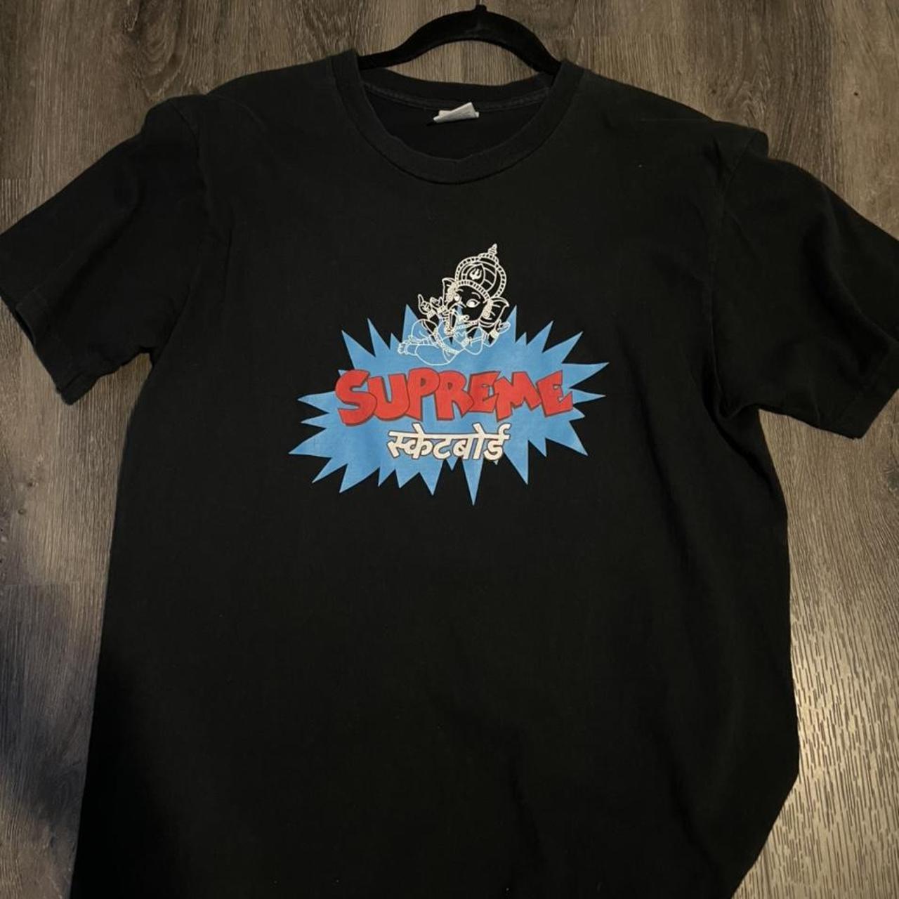 black supreme t shirt authentic