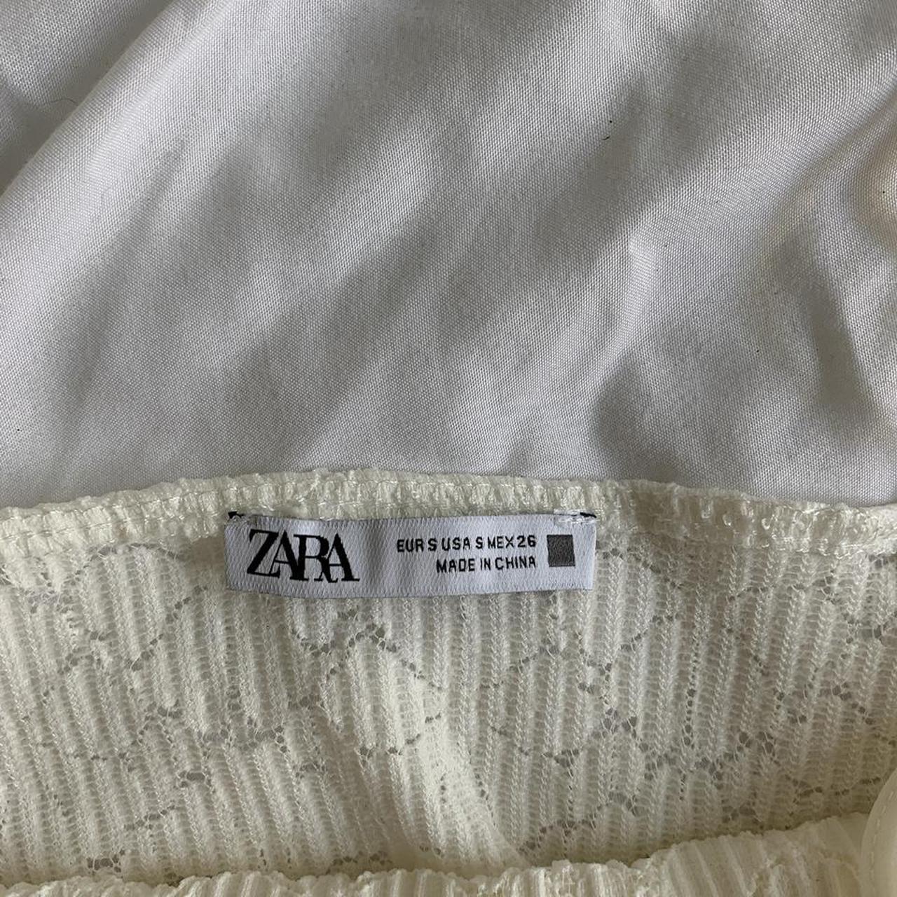 Zara White Cropped Tank Top Never worn! Cute and... Depop