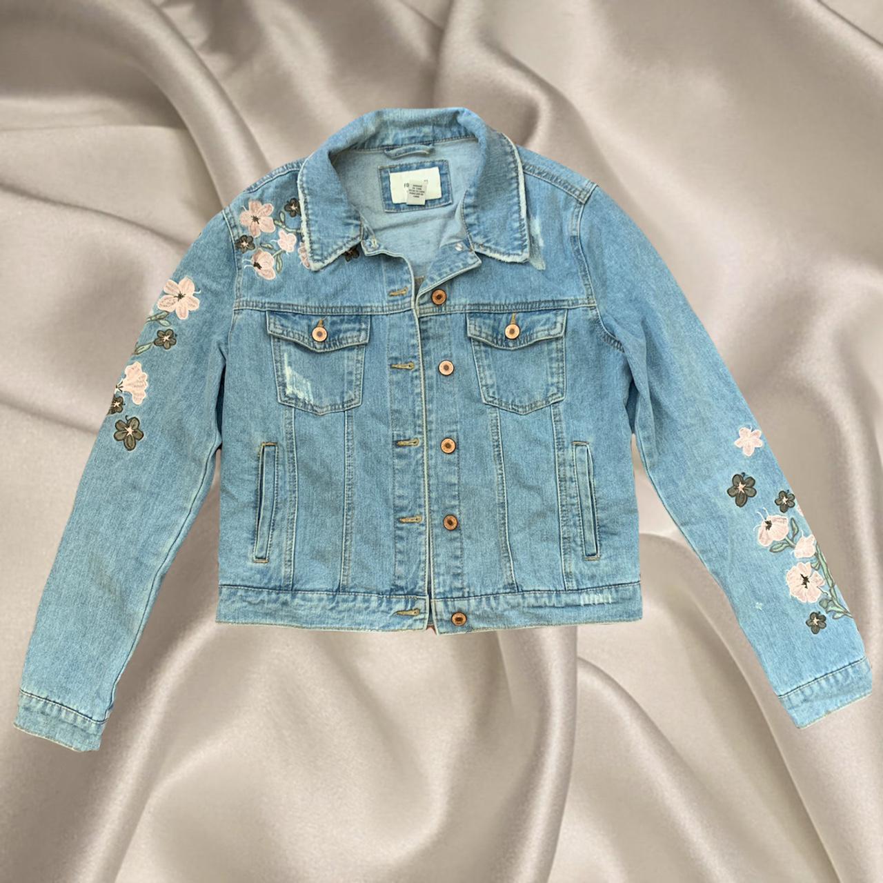 Floral denim jacket forever 21 sale