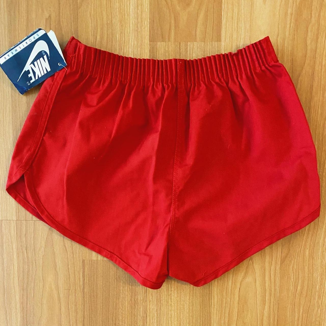 Nike Women's Red and White Shorts | Depop