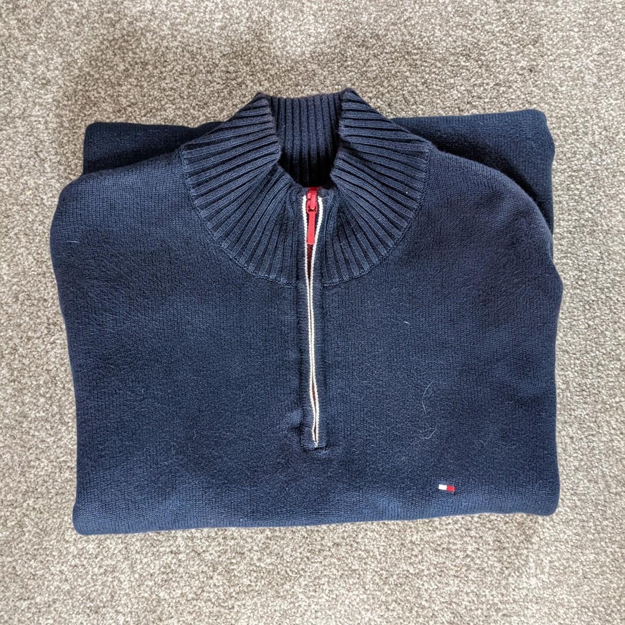 Tommy Hilfiger Men's Navy Sweatshirt | Depop