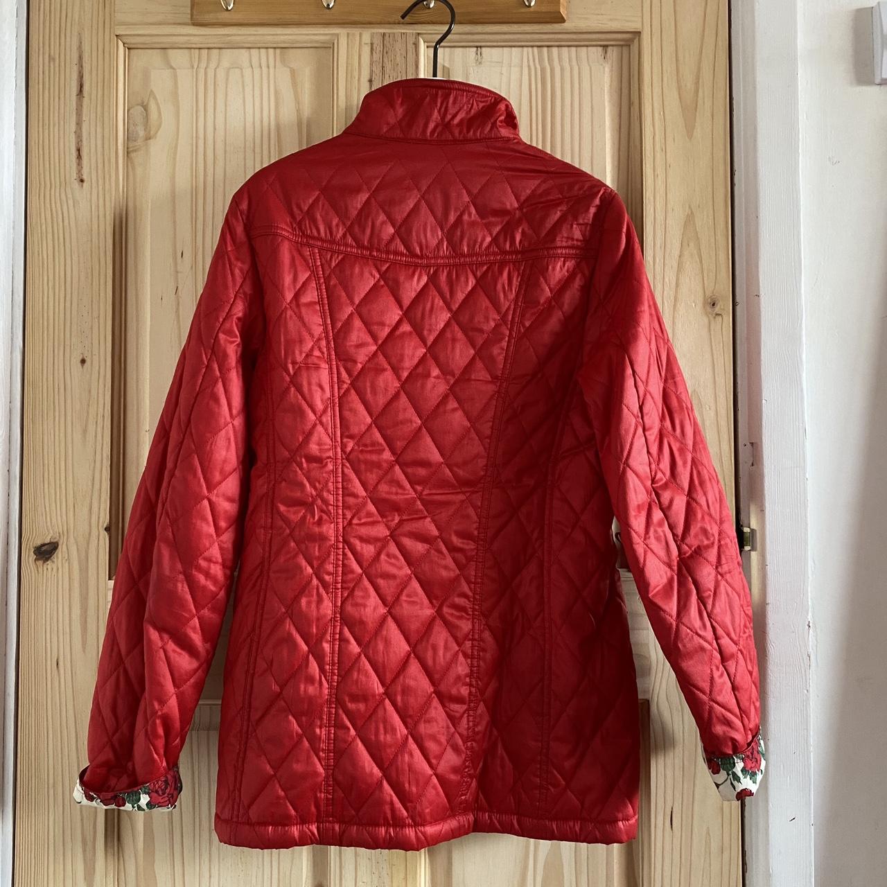 Ladies red hot sale barbour jacket