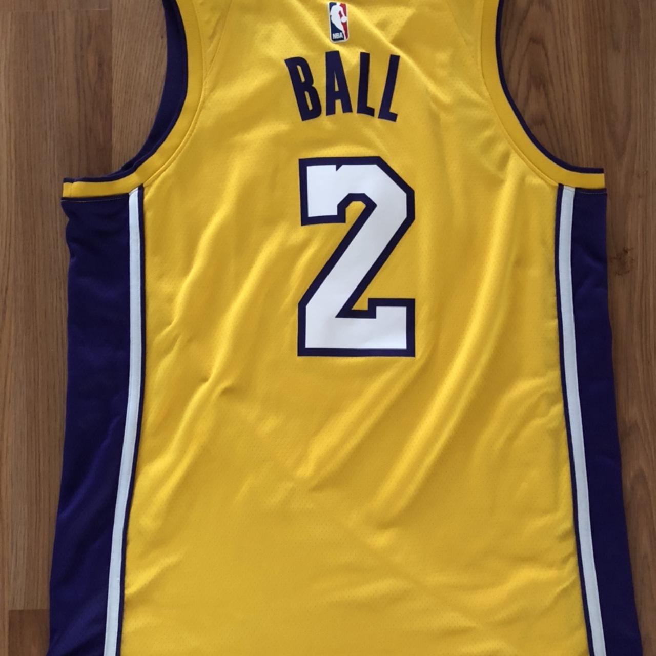 New Other Nike Men's Large Los Angeles Lakers Lonzo Ball Jersey Yellow –  PremierSports