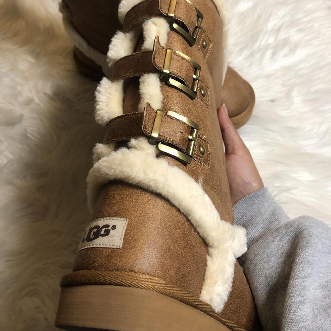 brown Ugg boots worn twice size 9 but fits my