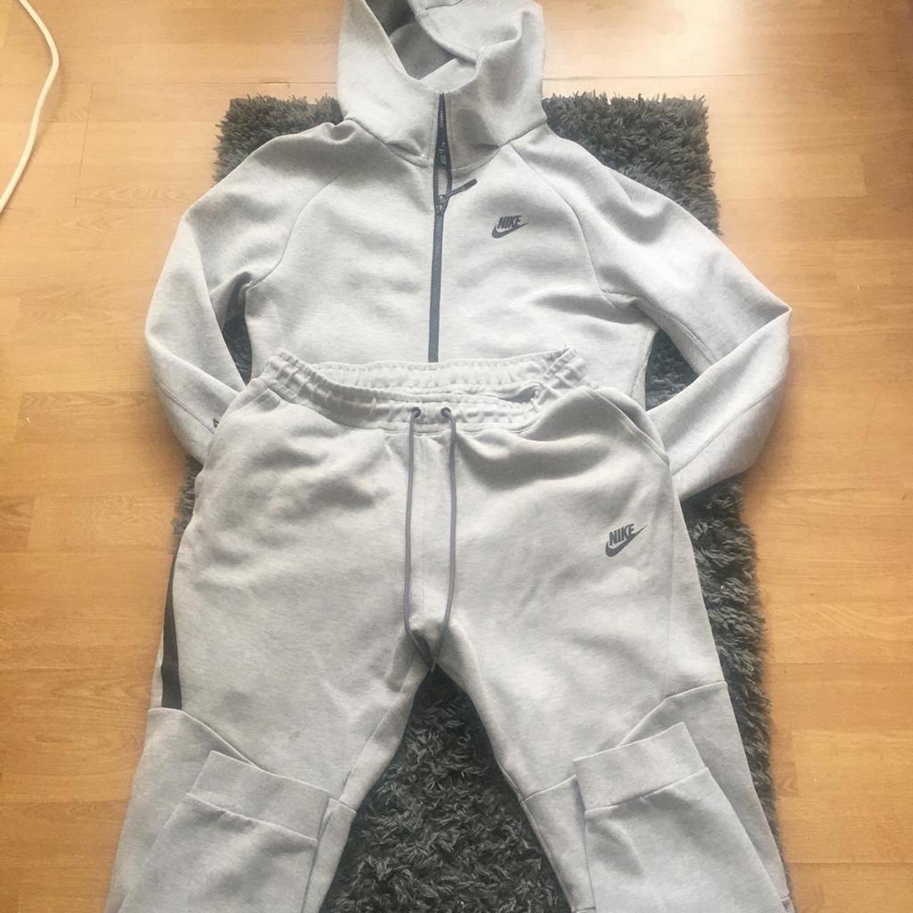 full grey nike tech tracksuit