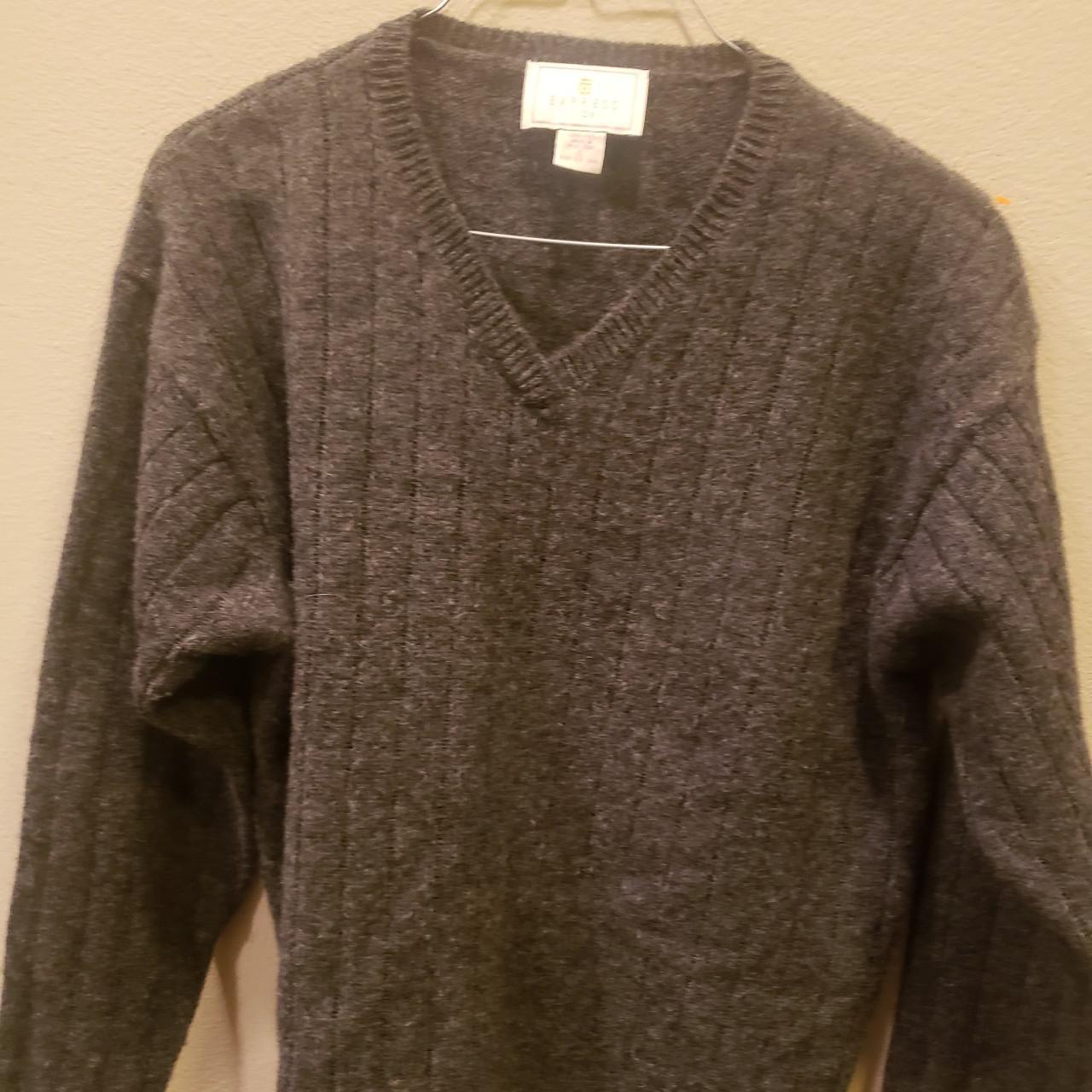 Vintage Express Tricot Men’s Sweater 100% Wool Woven... - Depop