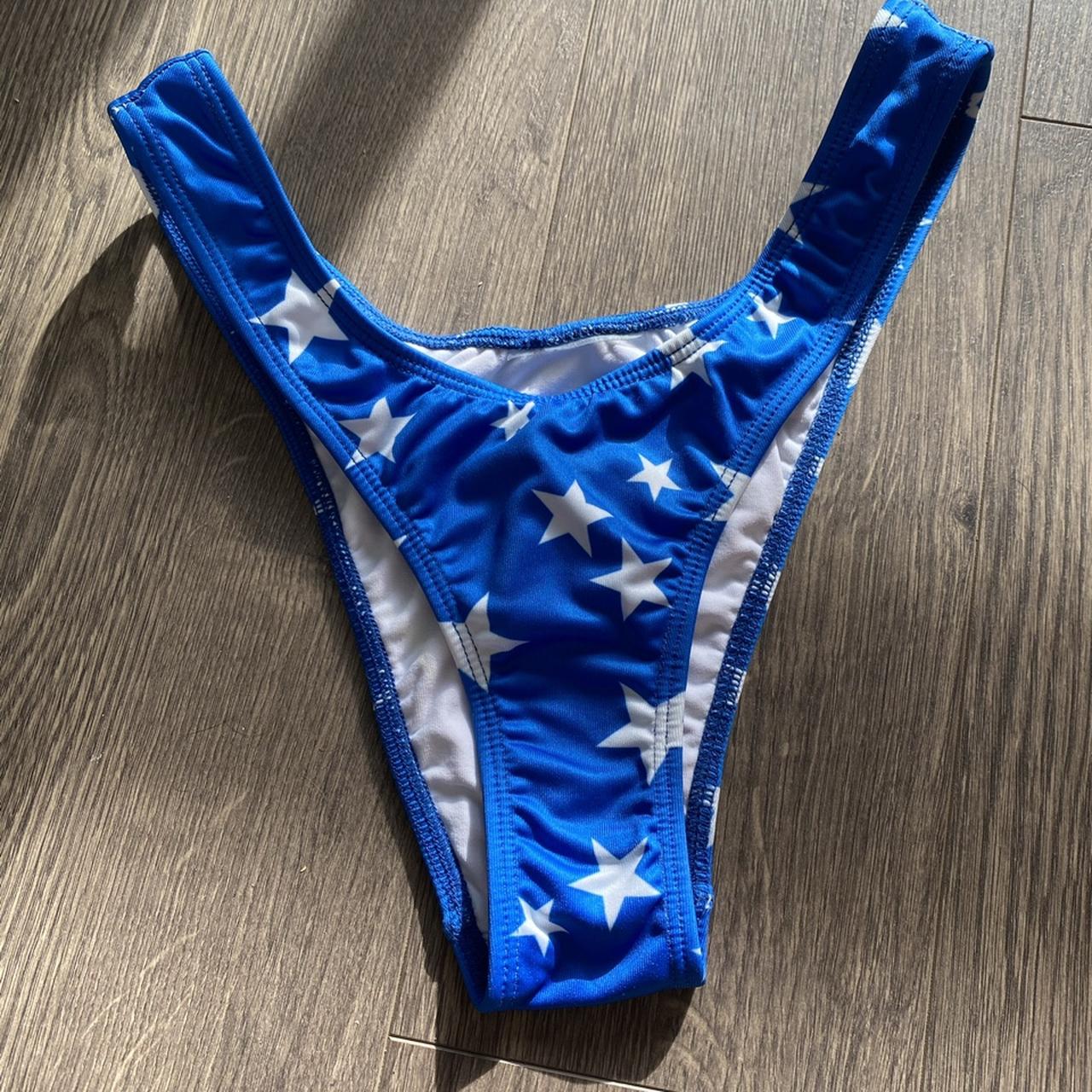 Blue&white Louis Vuitton bathing suit - Depop